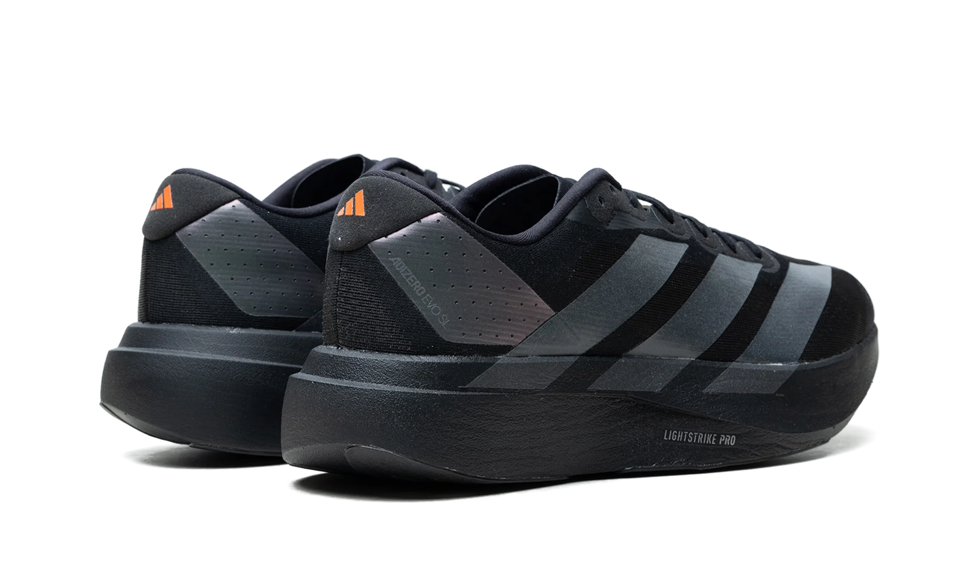 Adizero Evo SL "Black Grey Impact Orange" KJ1363 - Image 3