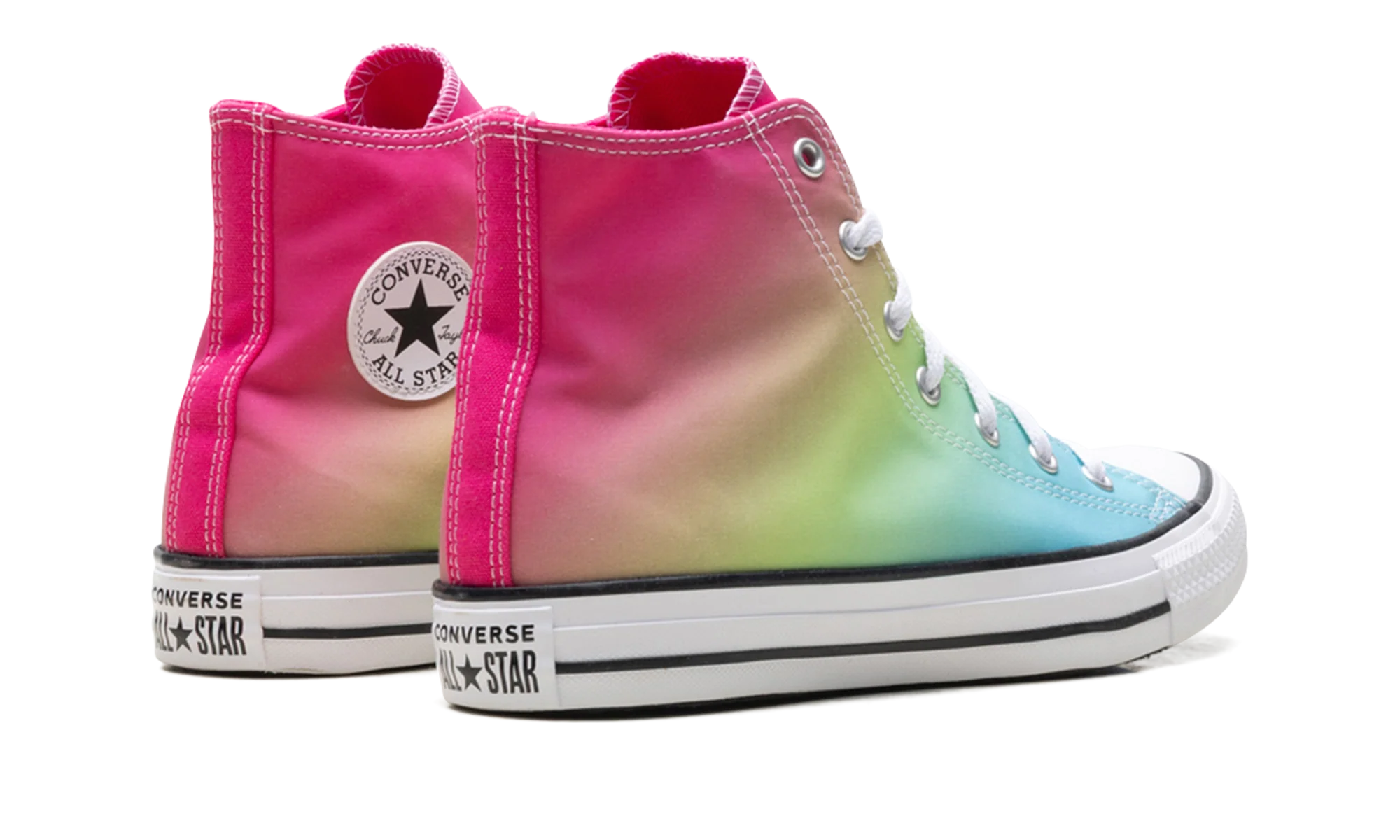 All Star Hi GS "Bright Ombre / Triple Cyan / Chaos Fuchsia" A07337F - Image 3