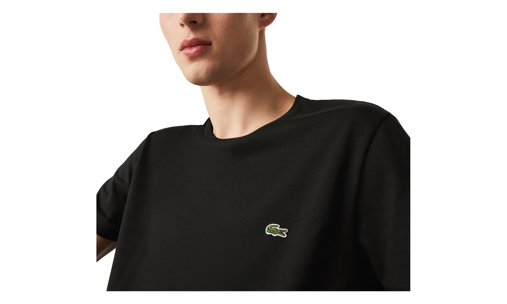 Crew Neck Pima Cotton Jersey T-shirt "Black" TH6709 031 - Image 4