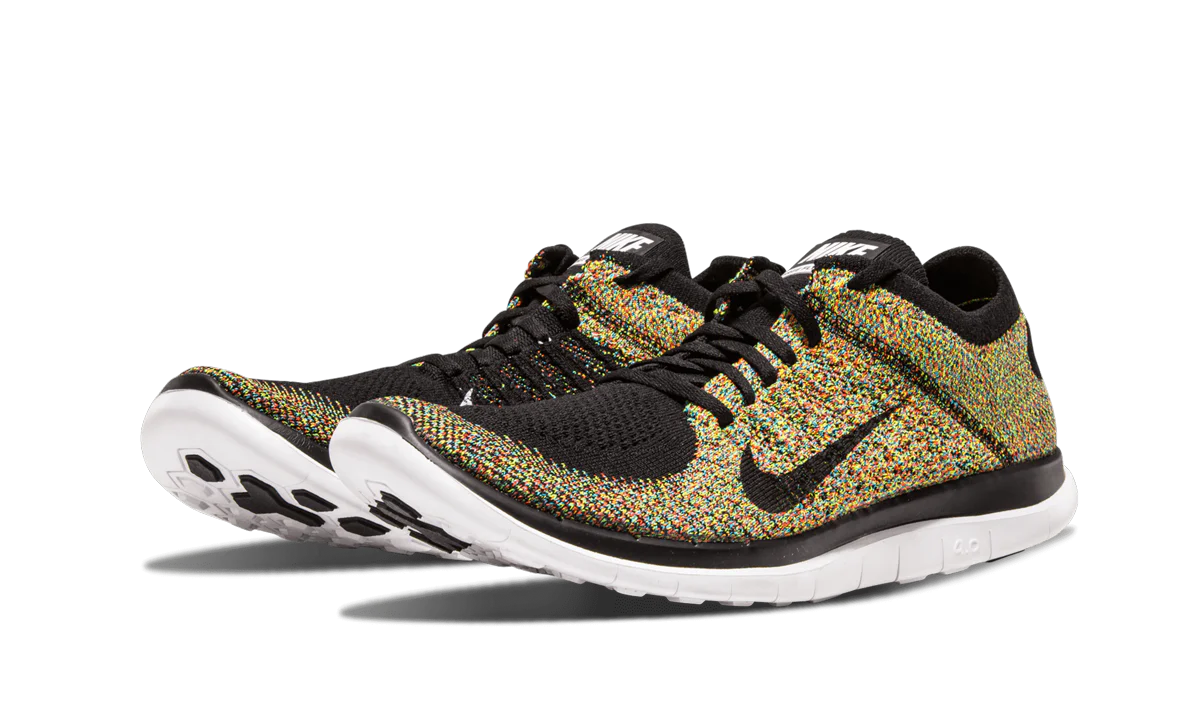 Free Flyknit 4.0 "BLACK/BLACK-PHT BL-BRGT CRMSN" 631053 004 - Image 3