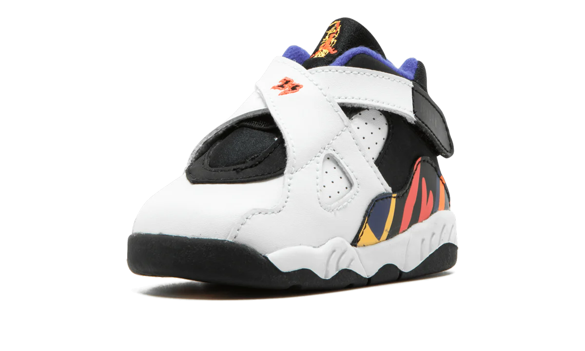 Jordan 8 BT TD "WHITE / INFRD 23 / BLACK / BRGHT CNCR" 305360 142 - Image 4
