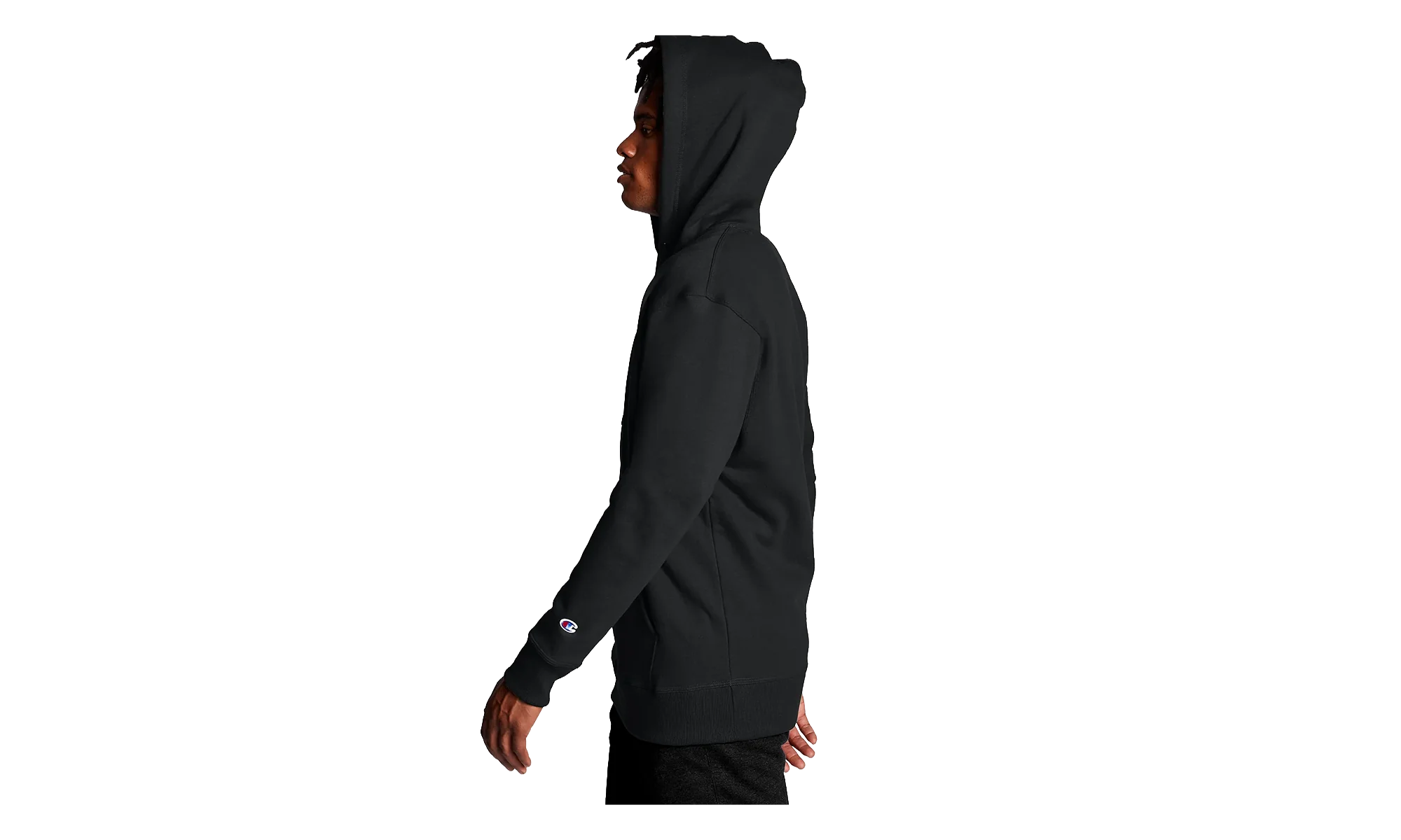 Powerblend Fleece Hoodie Script Logo "Black" GF89H Y06794BKC - Image 3