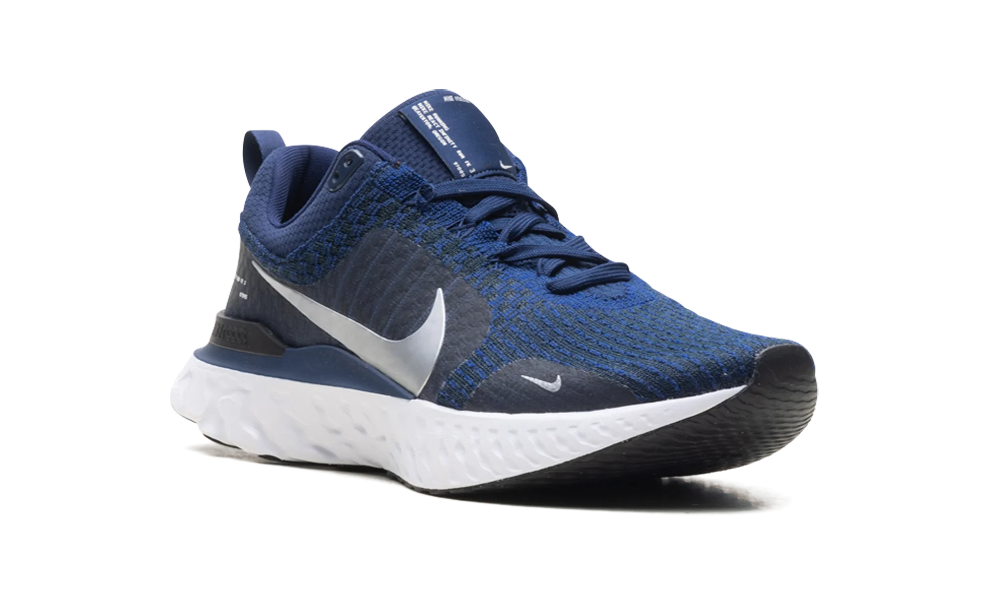 React Infinity Run Flyknit 3 "College Navy Metallic Silver" DZ3014 401 - Image 6