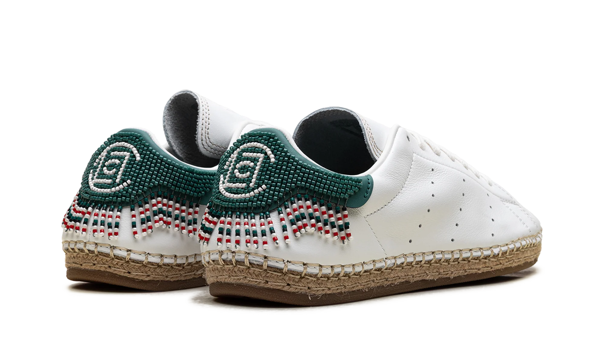 Stan Smith Espadrille "CLOT By Edison Chen White Green Beads" JR9373 - Image 3